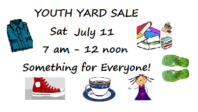 youth yard sale resched